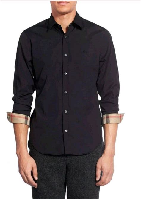 burberry shirt men's long sleeve|burberry long sleeve button up.